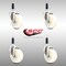 Service Caster 4 Inch 316SS Nylon Wheel Swivel 3/4 Inch Expanding Stem Caster Set SCC SCC-SS316EX20S414-NYS-34-4 - alternate 3